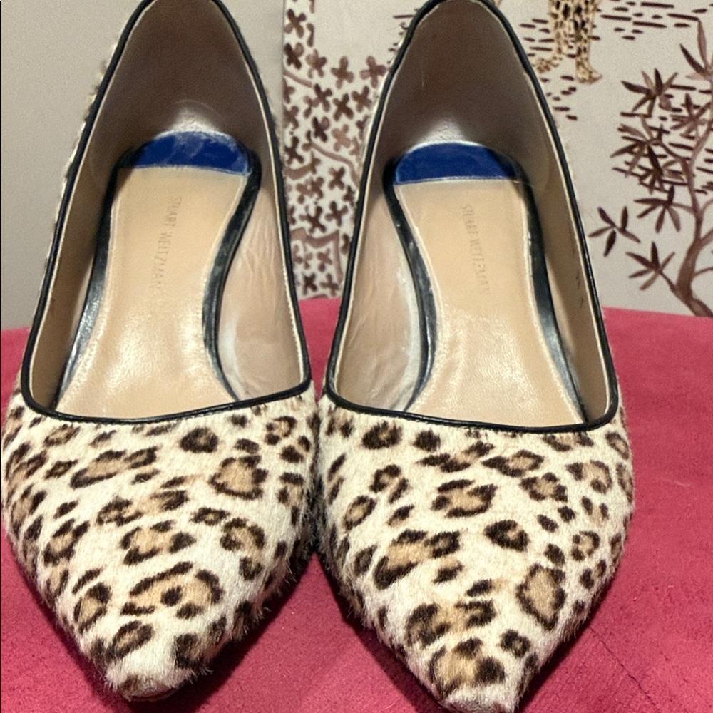 Stuart Weitzman Leopard Print Heels